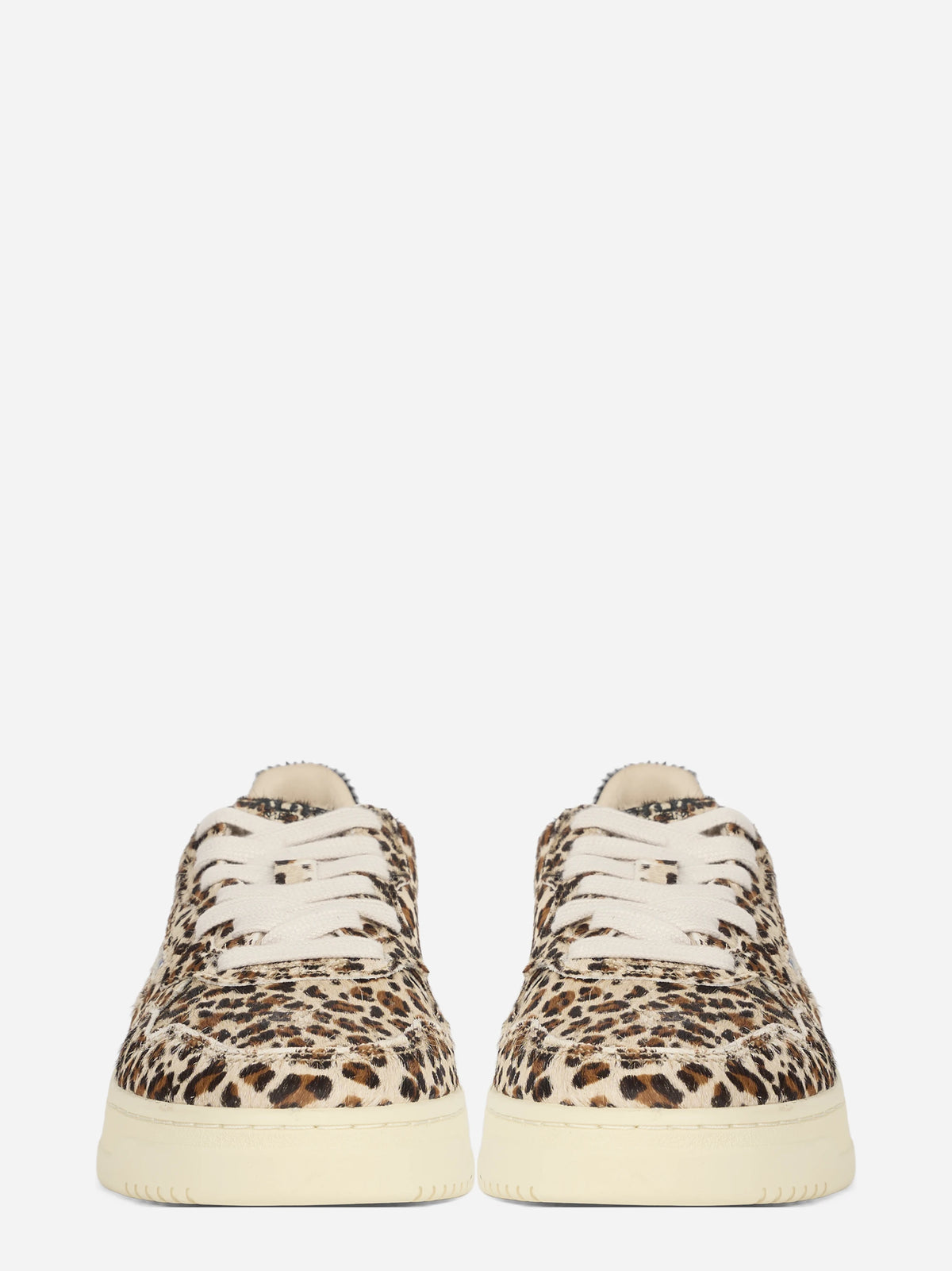 Sneaker Medalist Low effetto cavallino leopardato - vista frontale
