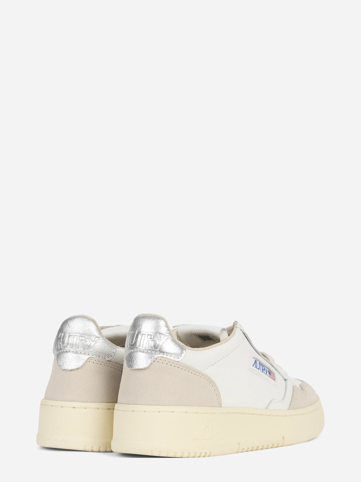 Sneaker Medalist Low in pelle bianca e argento - dettaglio della suola