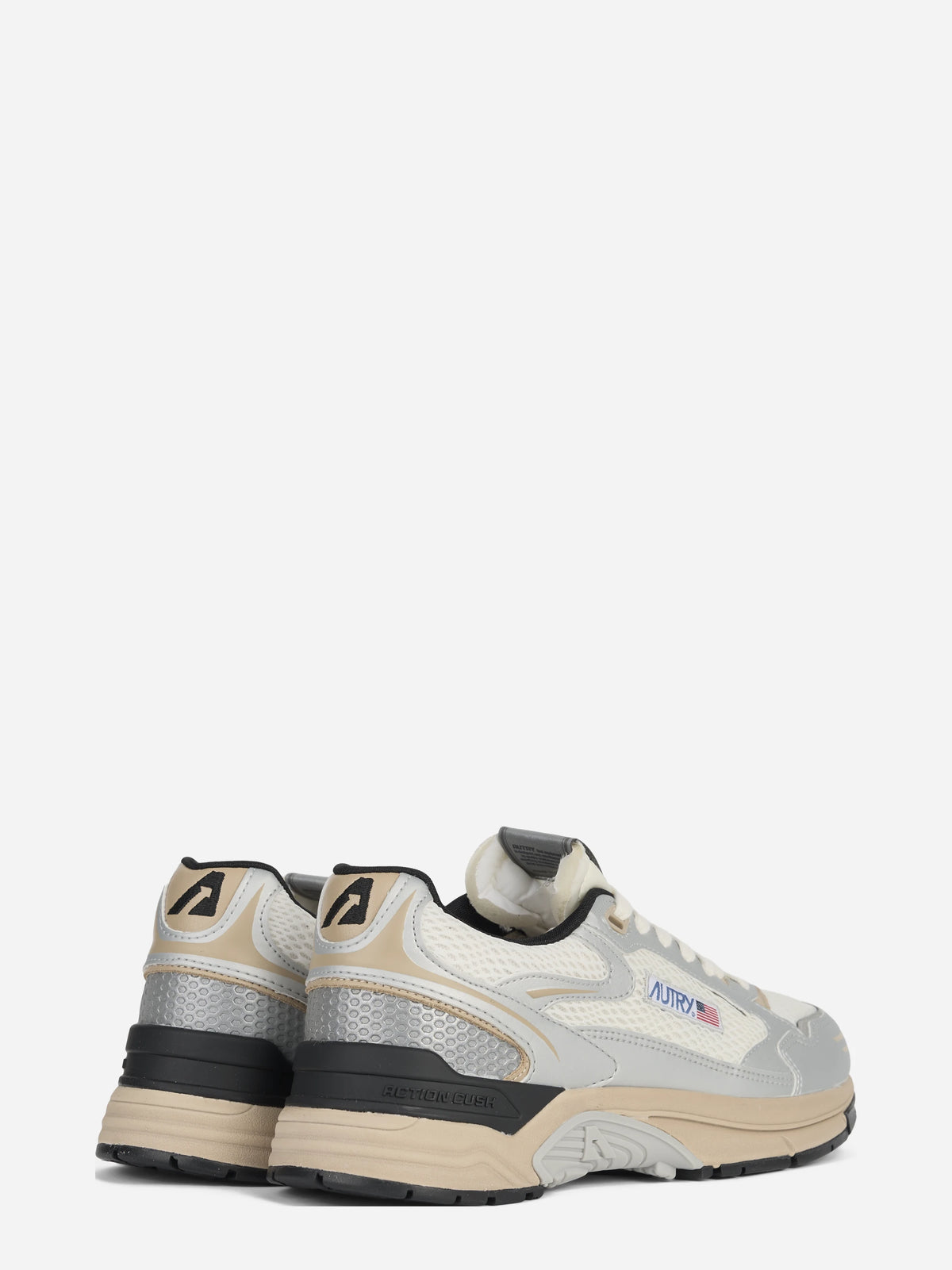 Sneaker Hyperway Low in mesh argento - dettaglio della suola