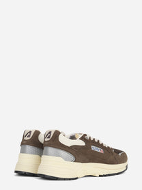Sneaker Hyperway Low in mesh e suede marrone - dettaglio prodotto