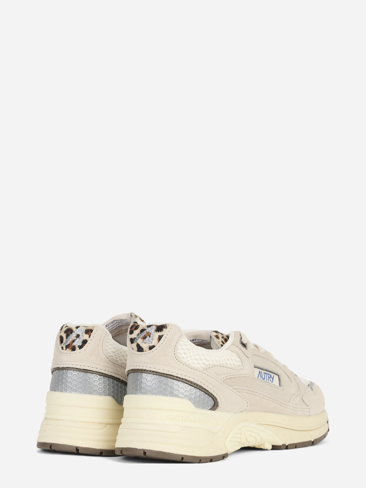 Sneaker Hyperway Low in suede e mesh beige - dettaglio della suola