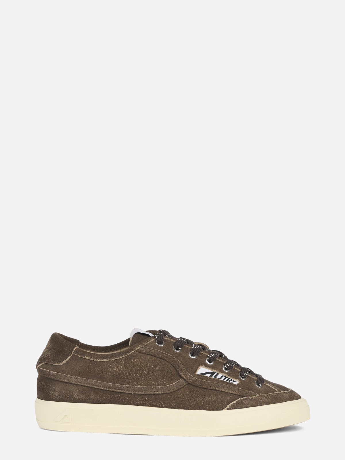 Sneaker Windscape Low in suede marrone - vista laterale