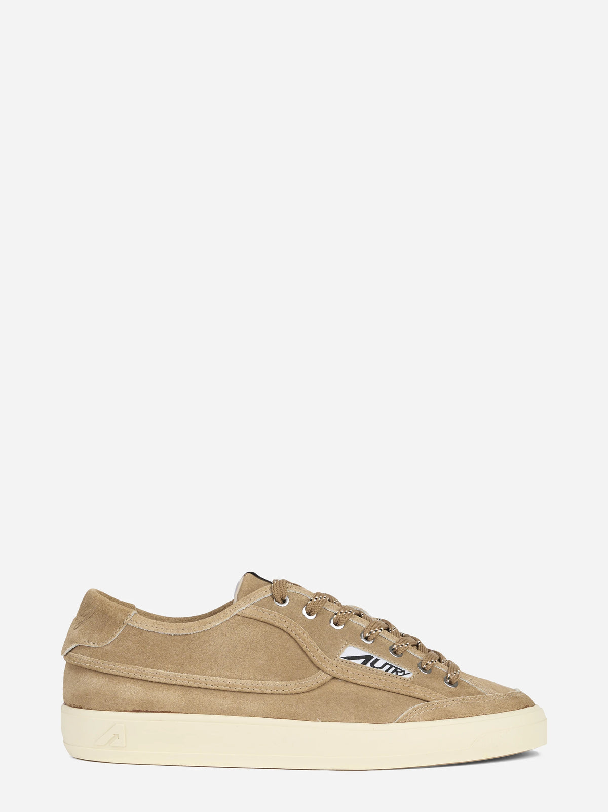 Sneaker Windscape Low in suede beige - vista laterale