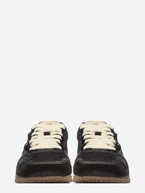Sneaker Windspin Low effetto cavallino marrone - vista frontale