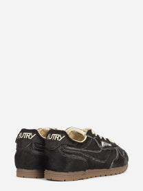 Sneaker Windspin Low effetto cavallino marrone - dettaglio della suola