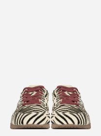 Sneaker Windspin Low effetto cavallino zebrato - vista frontale