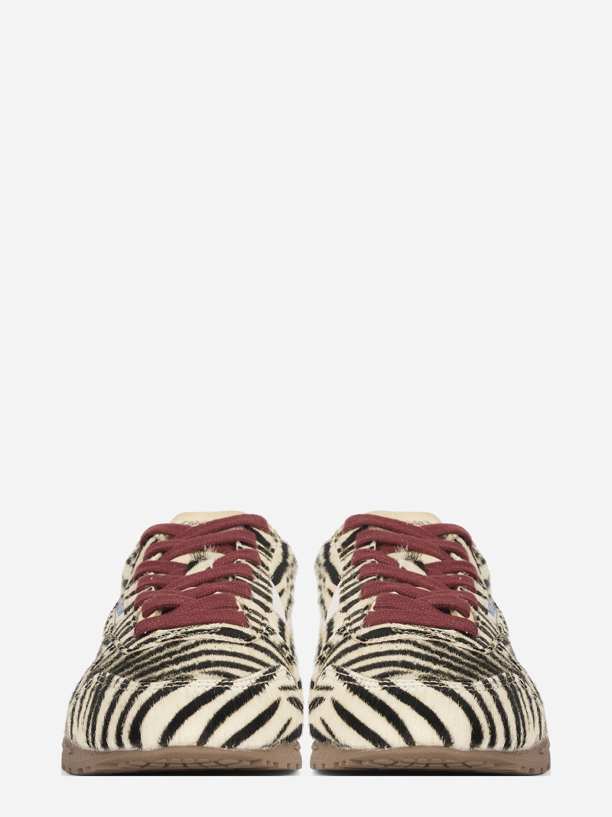 Sneaker Windspin Low effetto cavallino zebrato - vista frontale