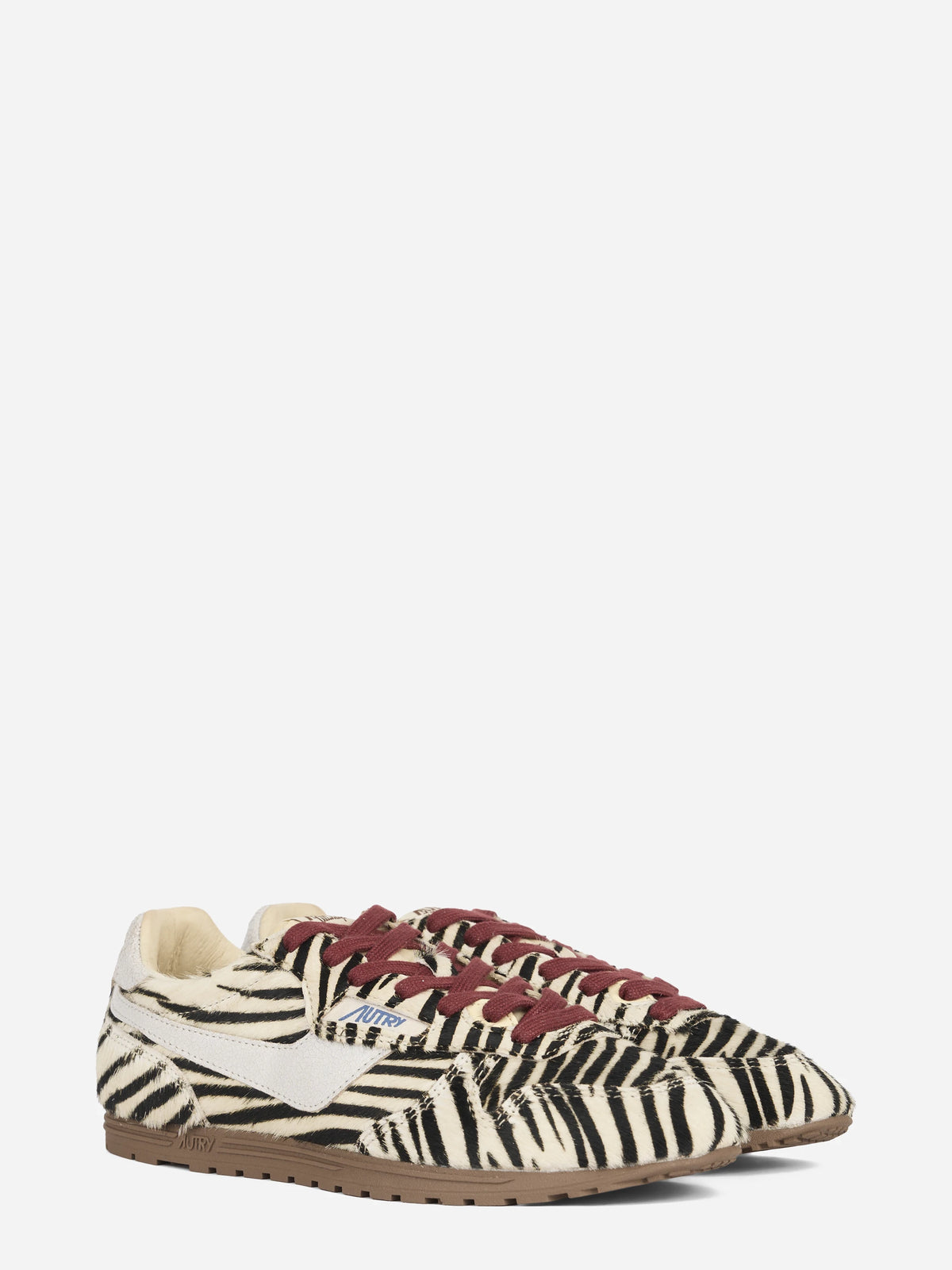 Sneaker Windspin Low effetto cavallino zebrato - vista tre quarti