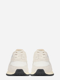 Sneaker Reelwind Low in nylon e suede grigia - vista frontale