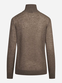 Dolcevita in cashmere marrone - vista posteriore
