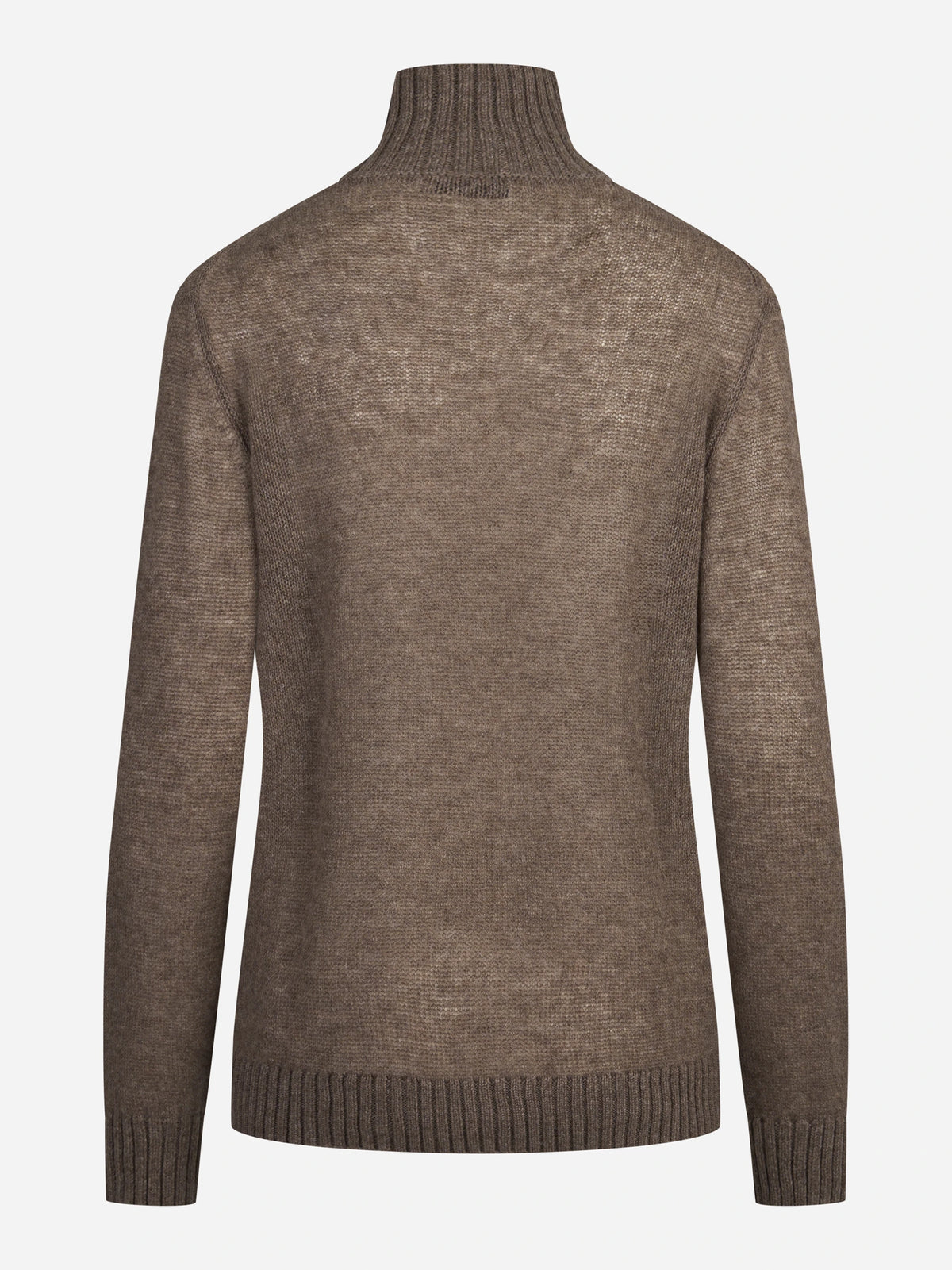 Dolcevita in cashmere marrone - vista posteriore