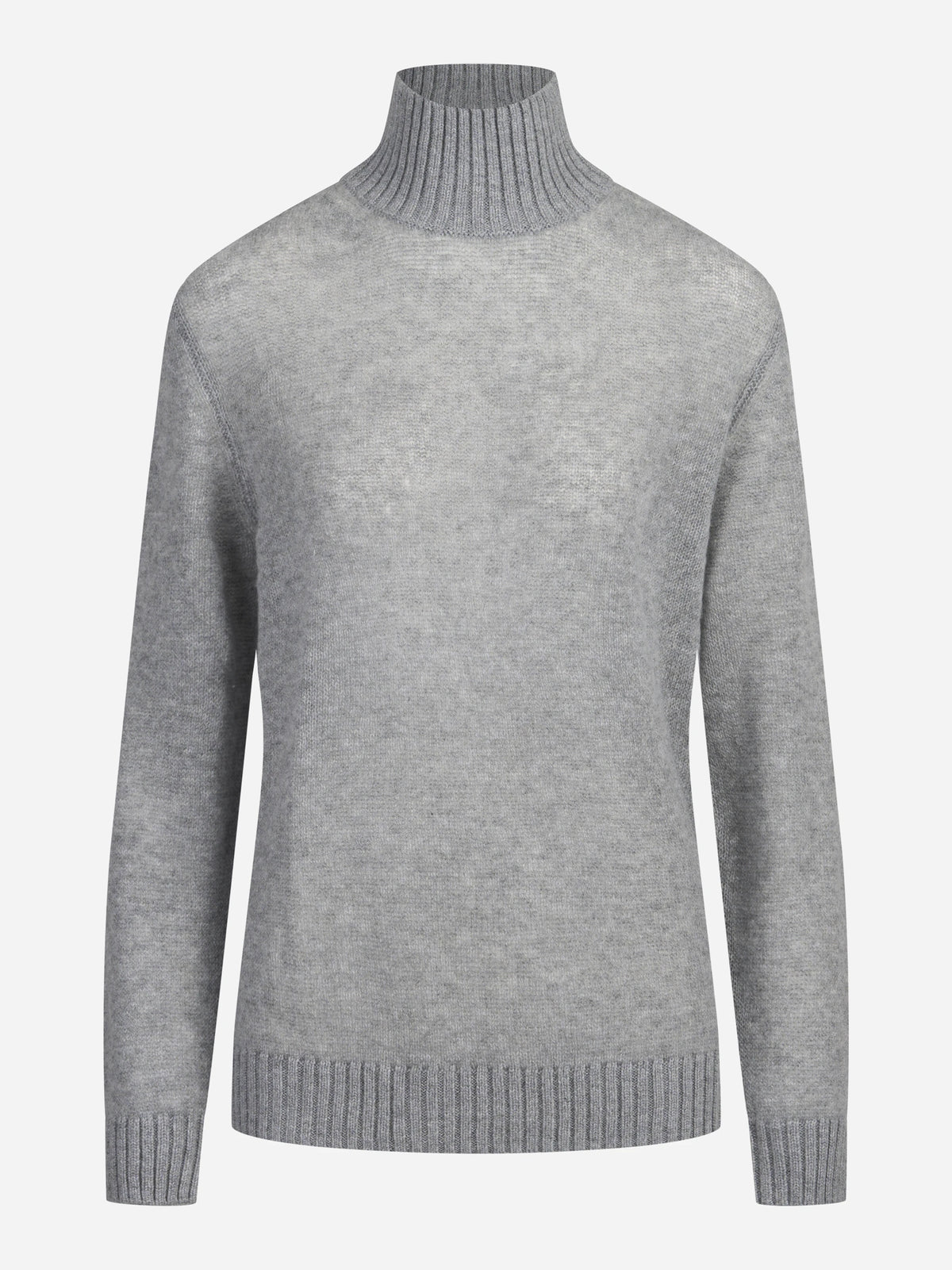 Dolcevita in cashmere grigio - vista frontale