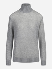 Dolcevita in cashmere grigio - vista frontale