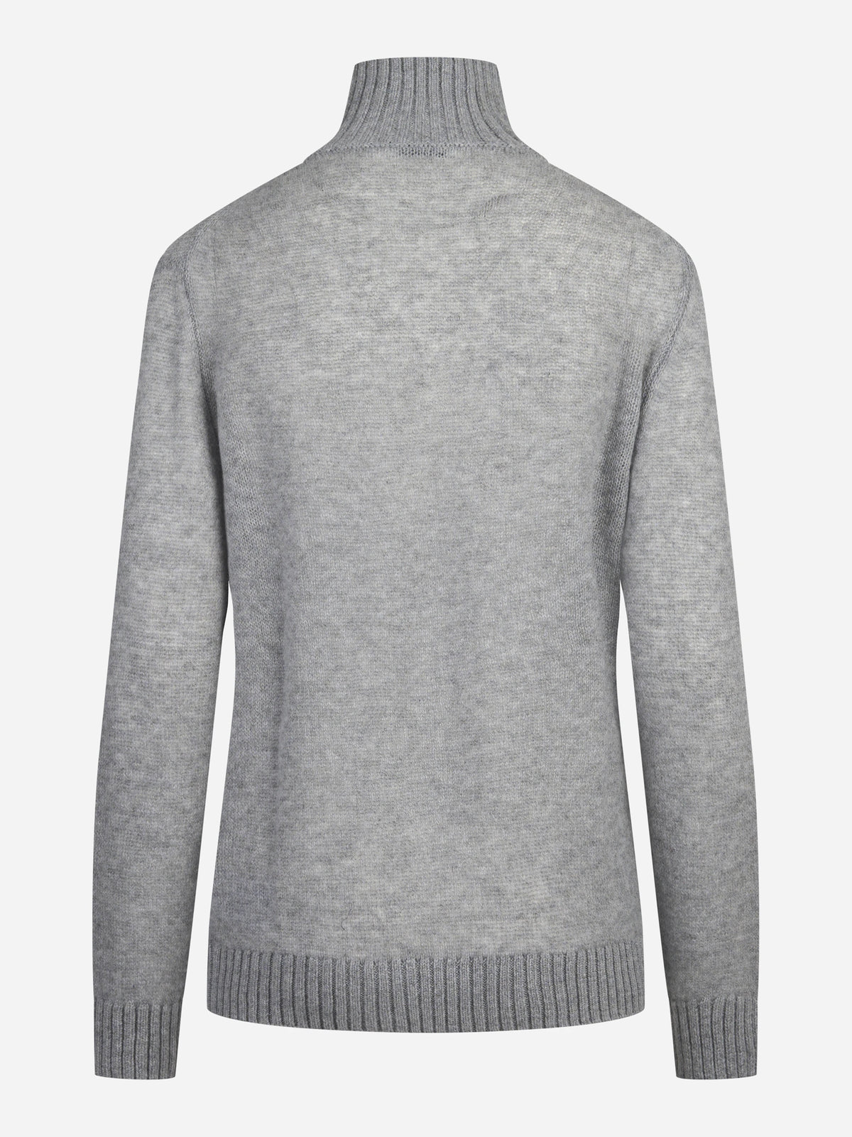 Dolcevita in cashmere grigio - vista posteriore
