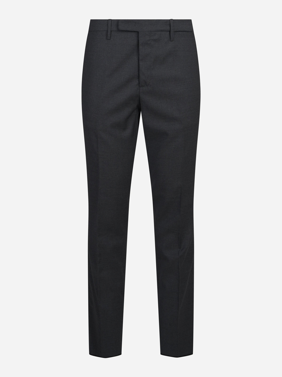 Abito monopetto in lana grigio - pantaloni, vista frontale