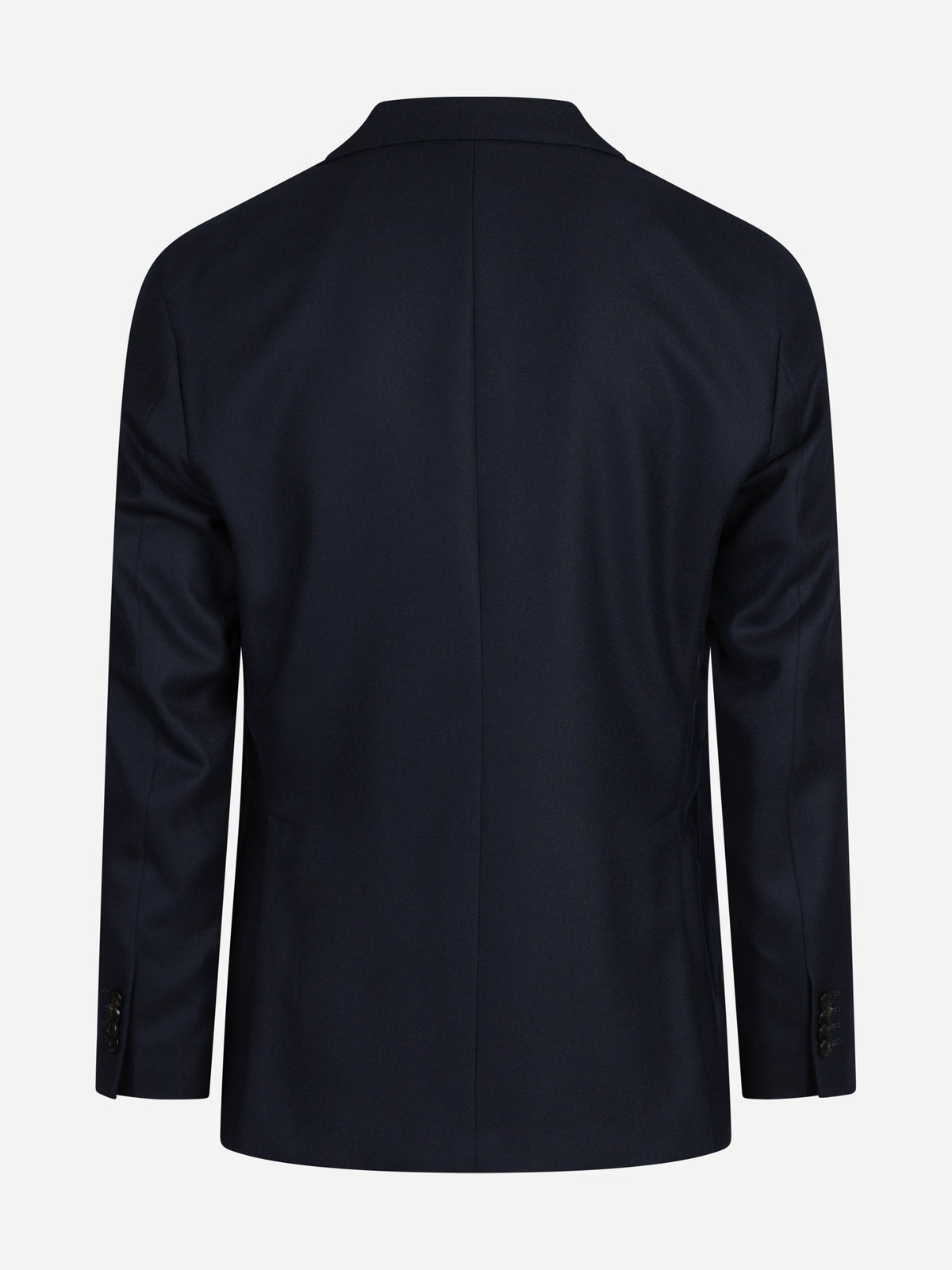 Blazer monopetto in lana vergine blu - vista posteriore