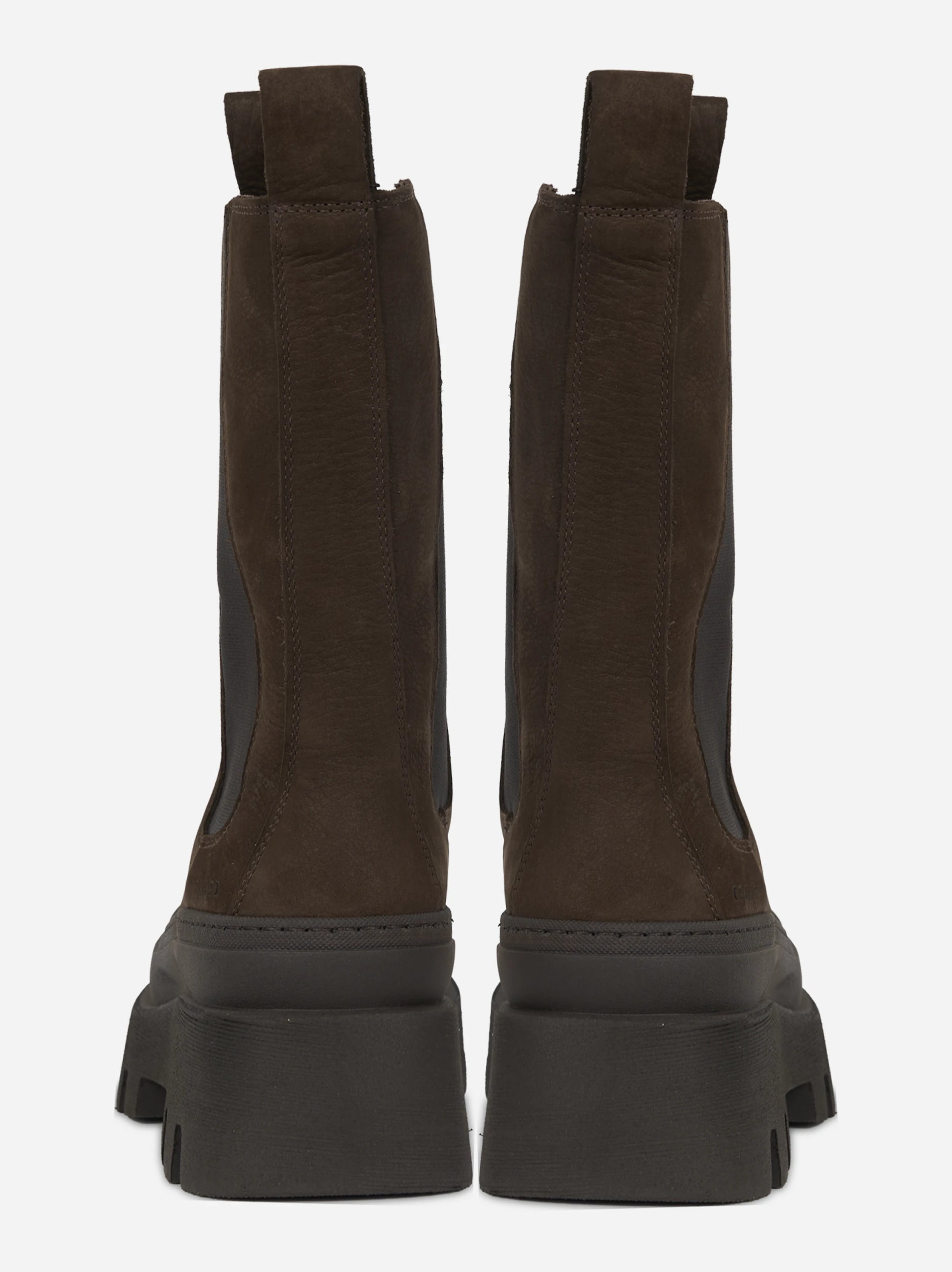 Chelsea boot CPH685 in nabuk chocolate - vista posteriore