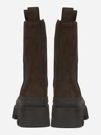 Chelsea boot CPH685 in nabuk chocolate - vista posteriore