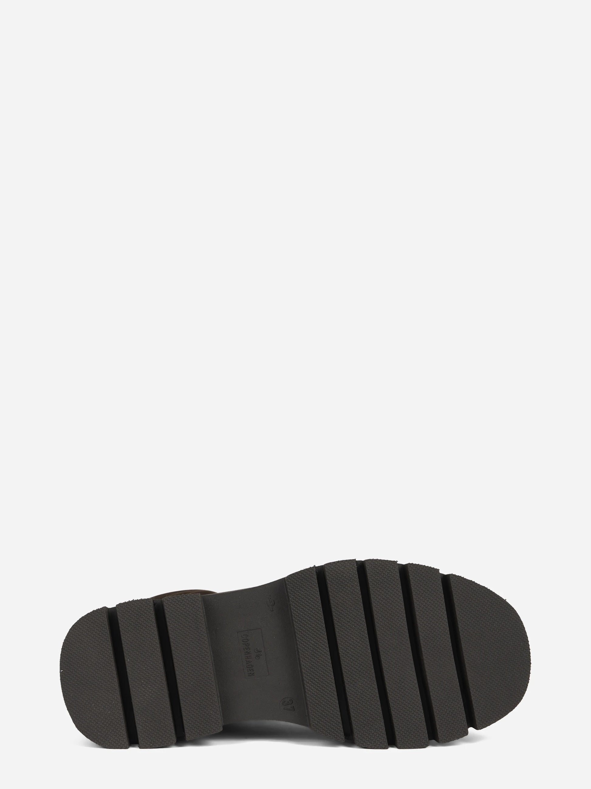Stivale stringato CPH691 in nabuk chocolate - dettaglio suola