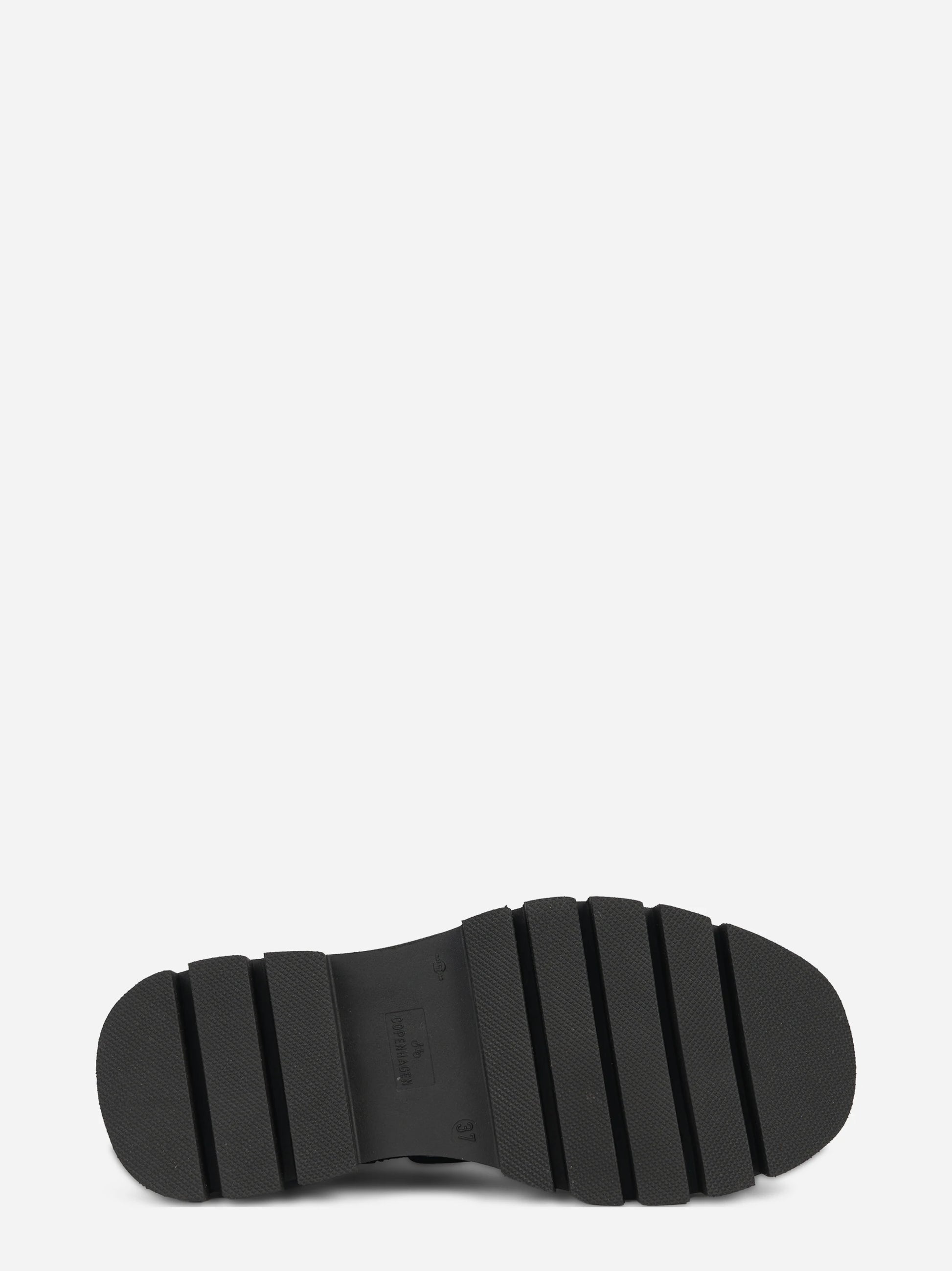 Stivaletto stringato CPH697 in pelle nera - dettaglio suola