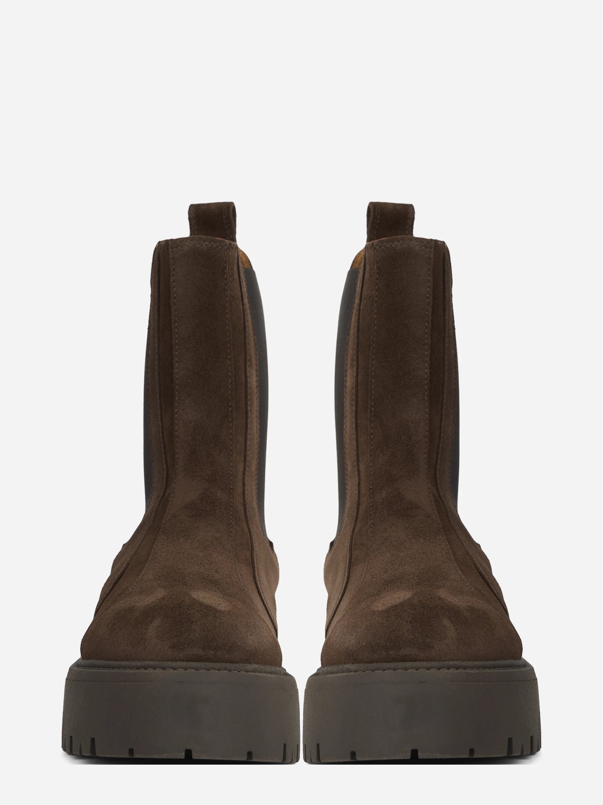 Chelsea boot CPH715 in camoscio chocolate - vista frontale