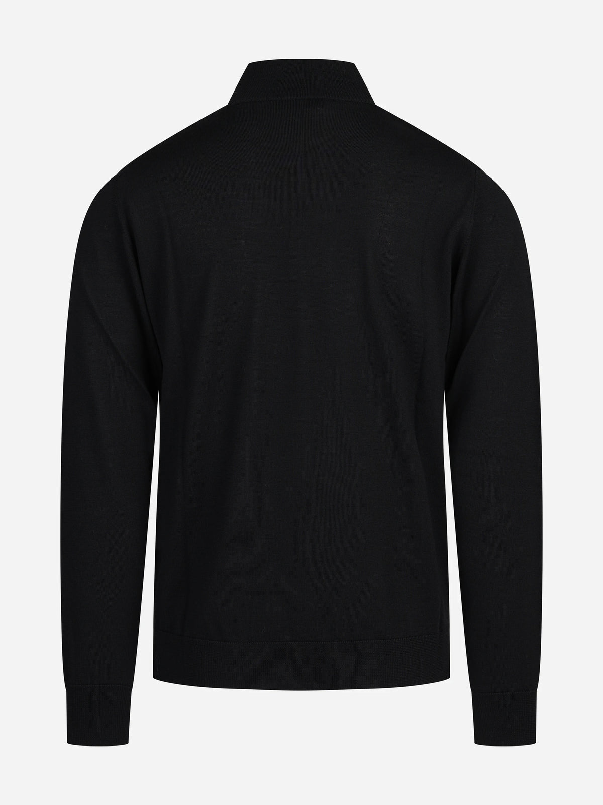 Lupetto in lana Merino nero - dettaglio del prodotto