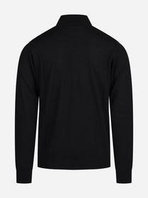 Lupetto in lana Merino nero - dettaglio del prodotto