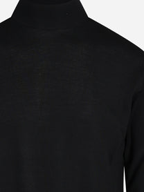 Lupetto in lana Merino nero - vista posteriore