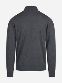 Lupetto in lana Merino grigio - dettaglio del prodotto