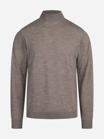 Lupetto in lana Merino beige - vista frontale