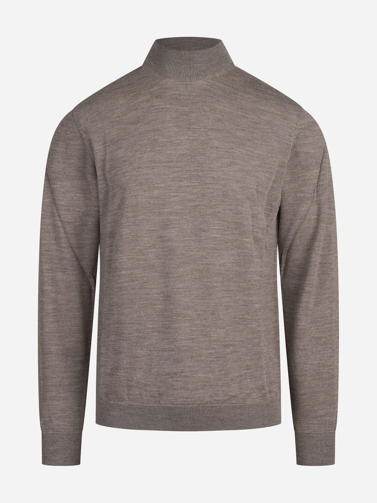 Lupetto in lana Merino beige - vista frontale