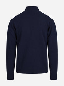 Lupetto in lana e cashmere blu - dettaglio del prodotto