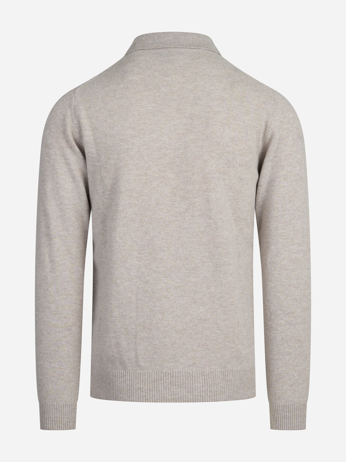Polo in lana e cashmere grigio - dettaglio del prodotto