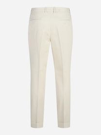 Pantaloni in cotone stretch bianco - vista posteriore