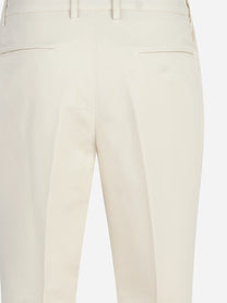 Pantaloni in cotone stretch bianco - dettaglio del prodotto