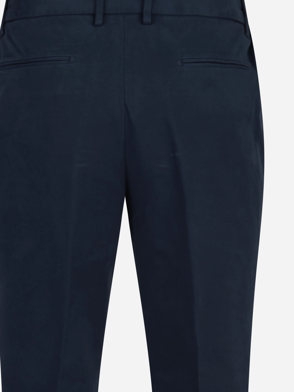 Pantaloni in cotone stretch blu - dettaglio del prodotto