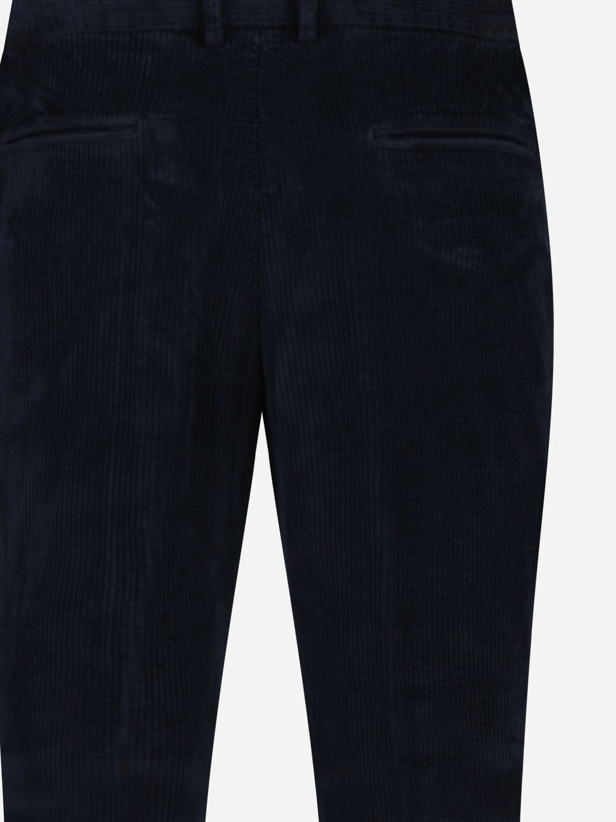 Pantaloni in cotone e modal blu - dettaglio del prodotto