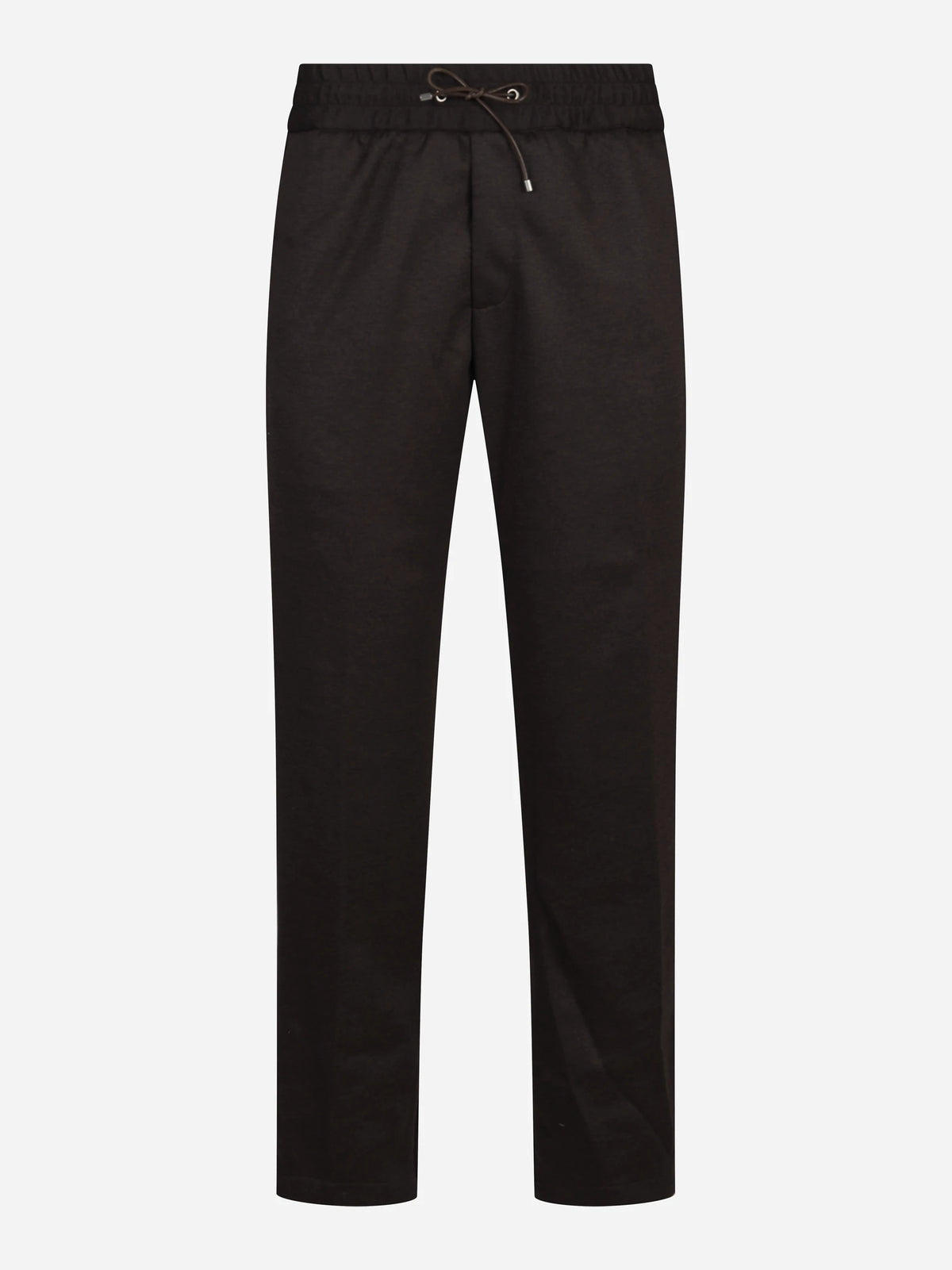 Pantalone jogging con coulisse testa di moro - vista frontale