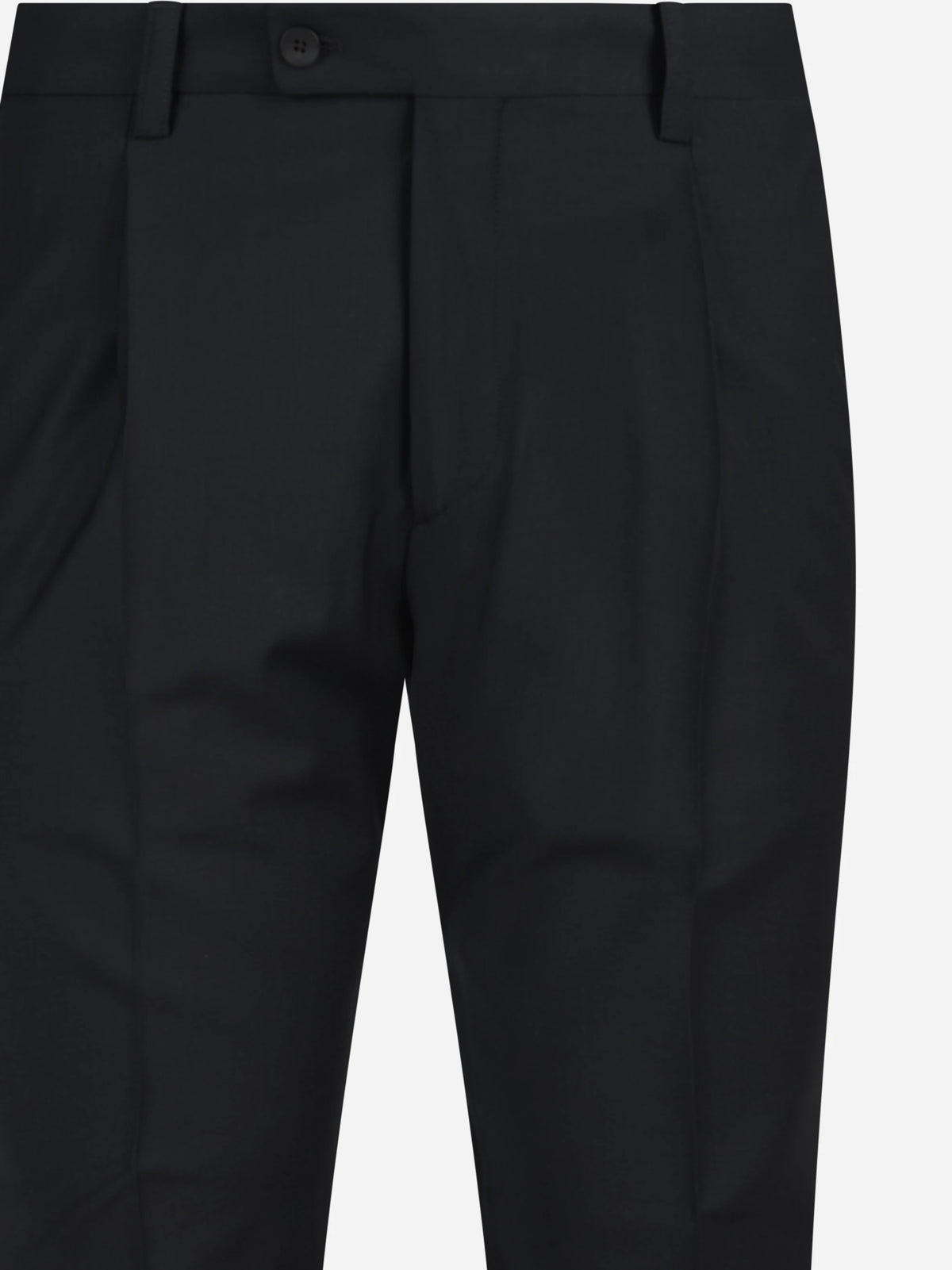 Pantalone sartoriale con risvolto nero - vista posteriore