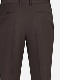 Pantaloni in lana con risvolto marrone - dettaglio del prodotto