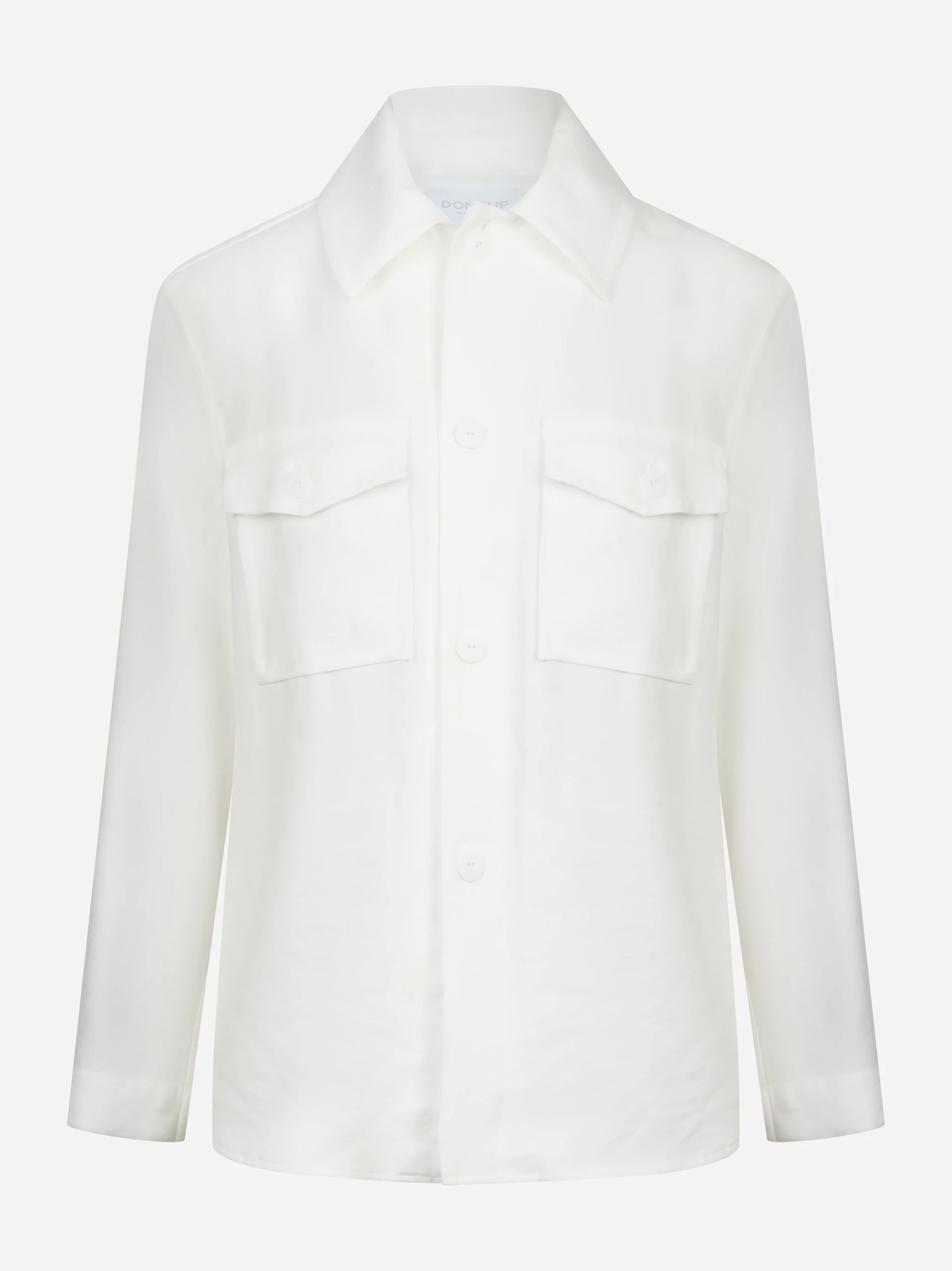 Overshirt in viscosa bianca