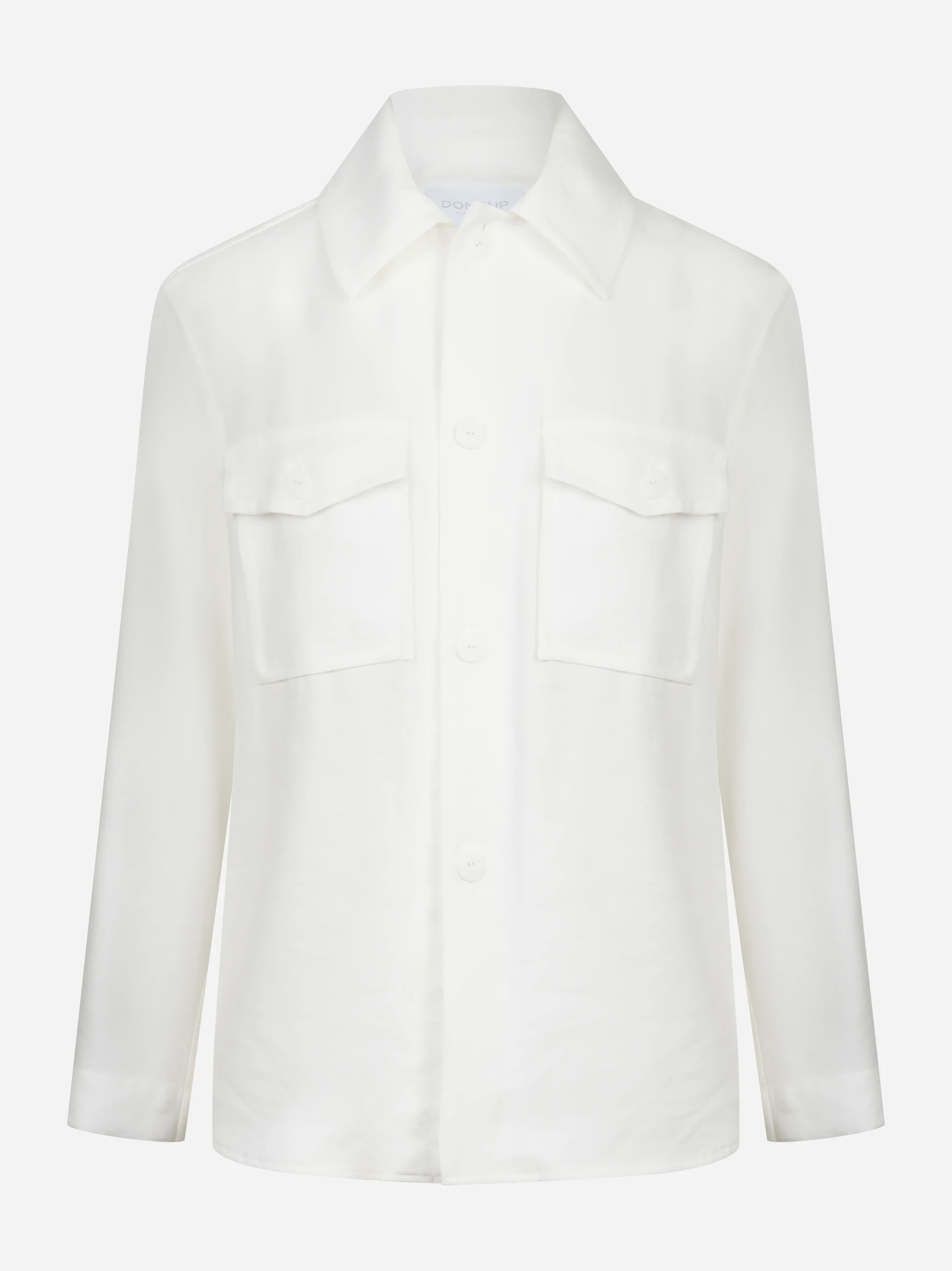 Overshirt in viscosa bianca