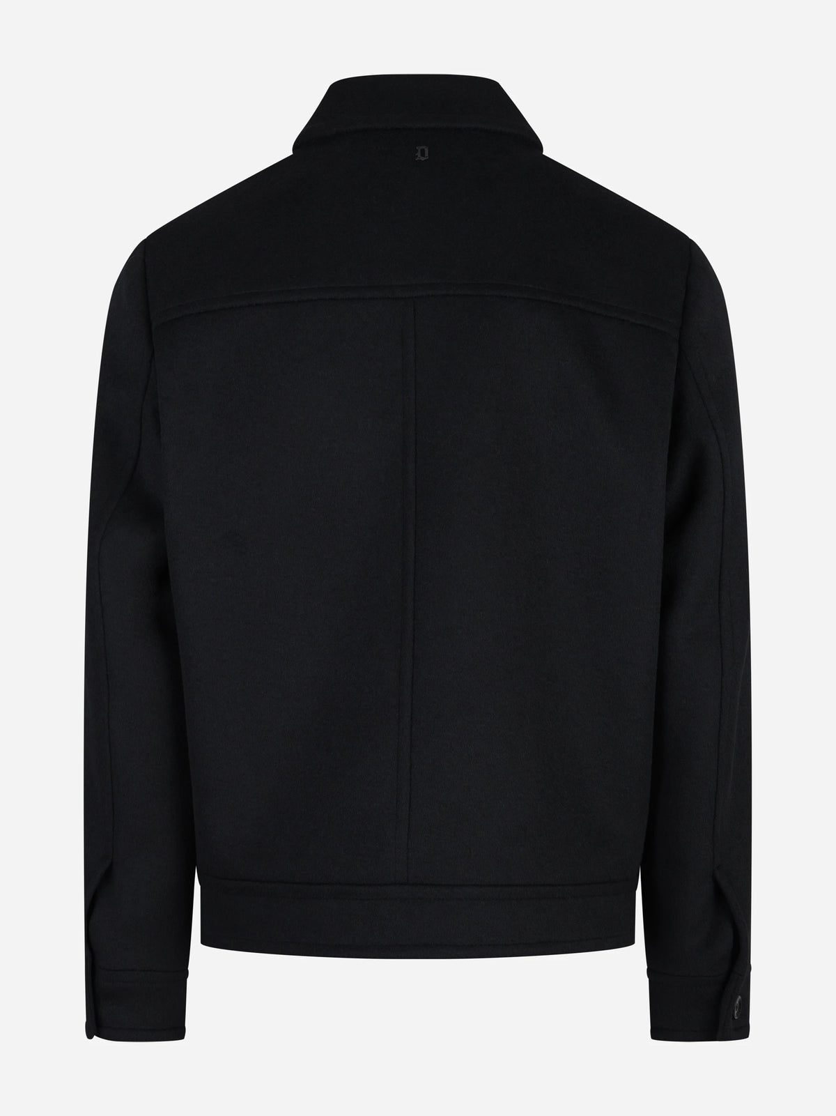 Giacca regular fit in velluto misto lana nero - dettaglio del prodotto