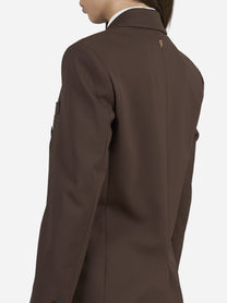 Blazer doppiopetto regular in gabardine di lana - indossato, vista alternativa