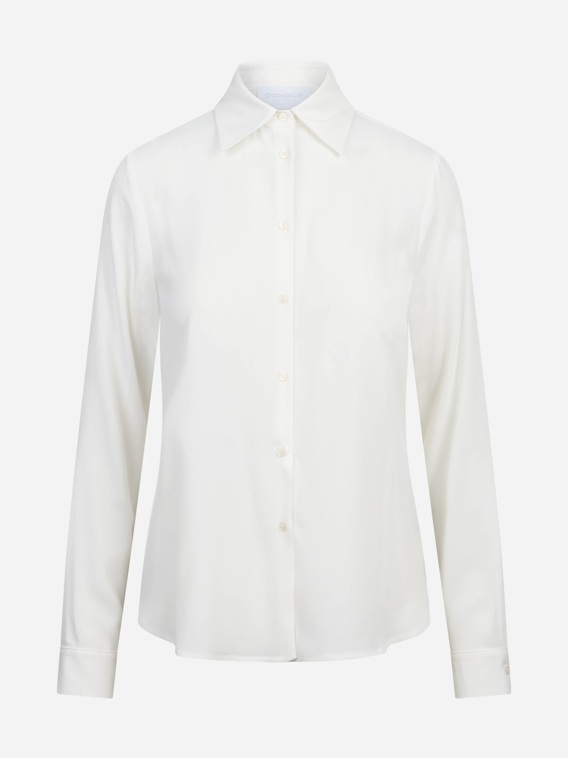 Camicia regular fit in crêpe de Chine misto seta DONDUP – immagine 1 di 3