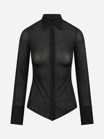 Camicia slim fit in crêpe tulle DONDUP – immagine 1 di 3