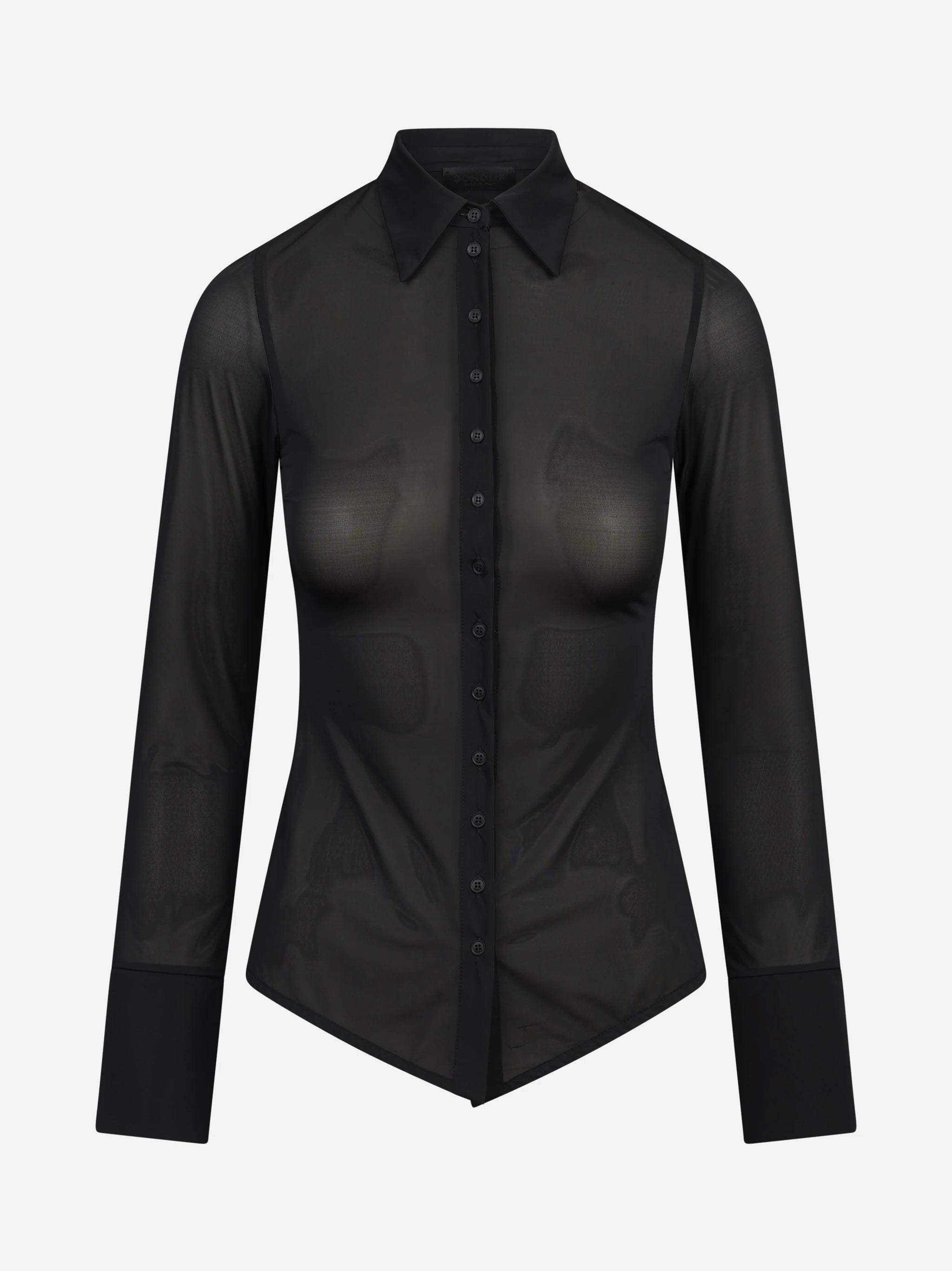 Camicia slim fit in crêpe tulle DONDUP – immagine 1 di 3