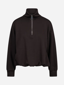Felpa regular-fit in scuba marrone DONDUP – immagine 1 di 3