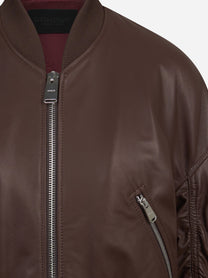Bomber oversize in pelle di agnello DONDUP – immagine 3 di 3