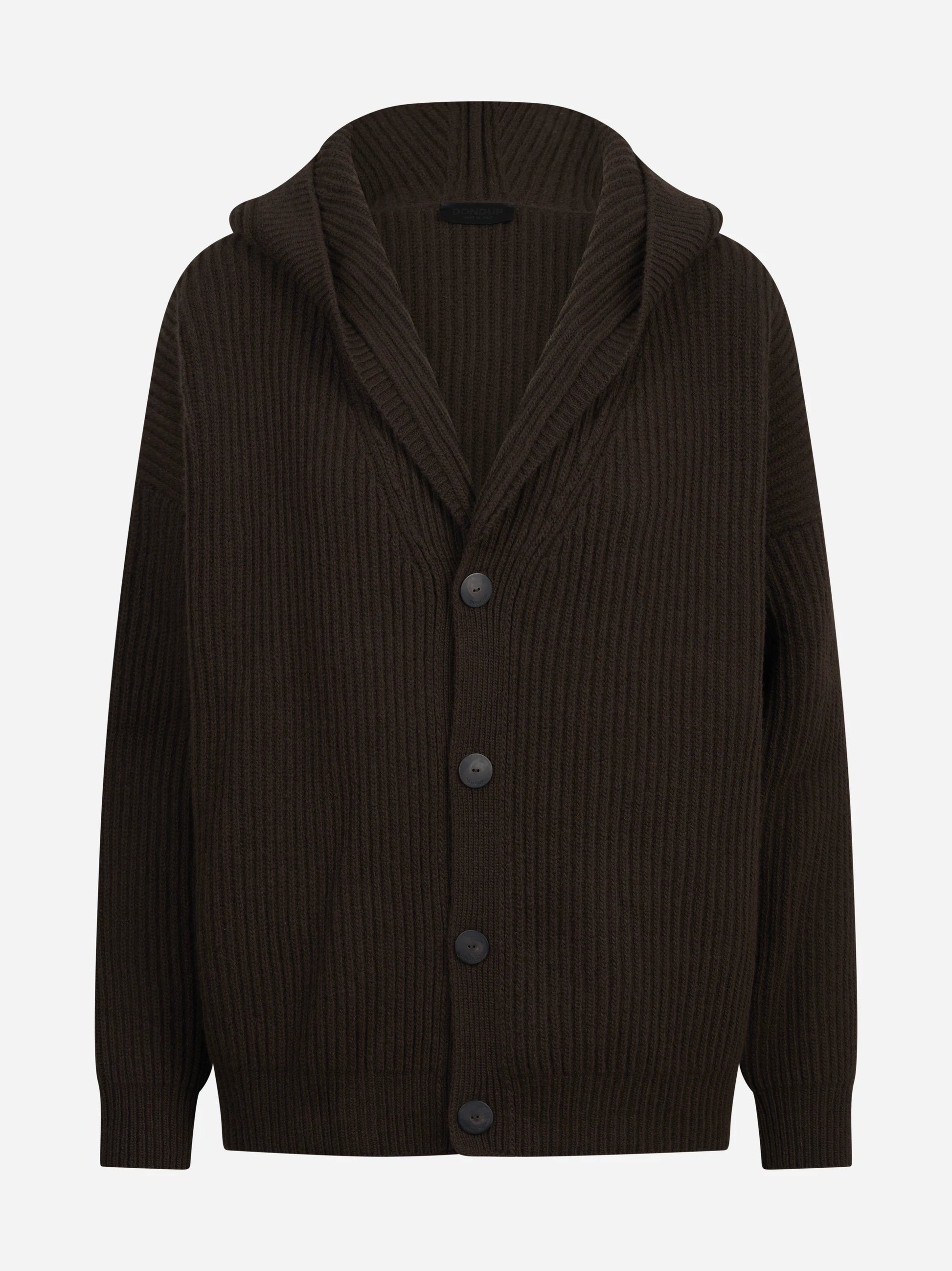Cardigan oversized pescatore marrone DONDUP – immagine 1 di 3